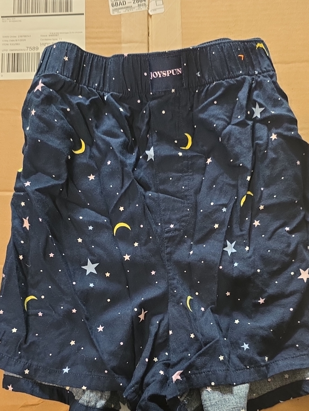 Joyspun Womens' Navy Star & Moon Shorts
